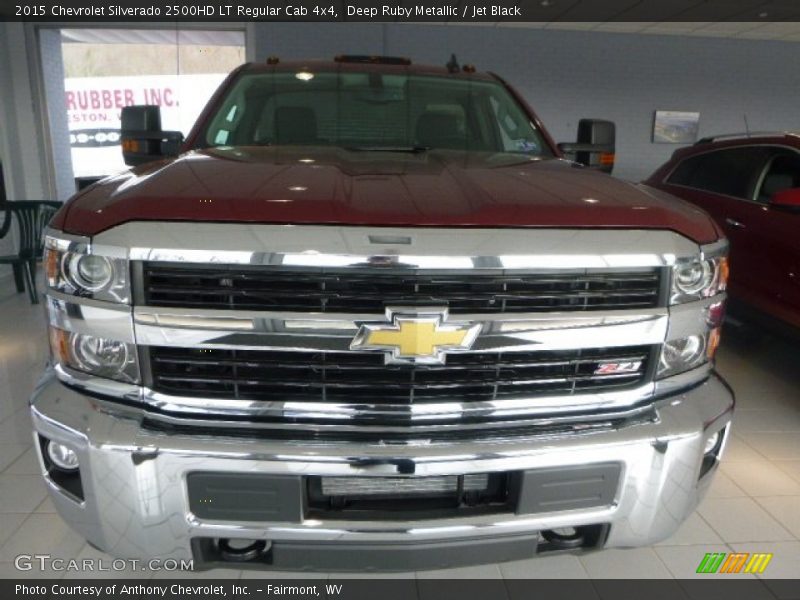 Deep Ruby Metallic / Jet Black 2015 Chevrolet Silverado 2500HD LT Regular Cab 4x4
