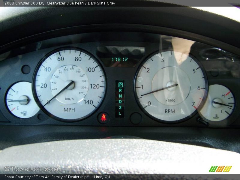 Clearwater Blue Pearl / Dark Slate Gray 2008 Chrysler 300 LX