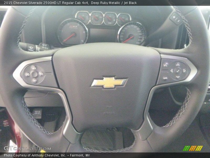 Deep Ruby Metallic / Jet Black 2015 Chevrolet Silverado 2500HD LT Regular Cab 4x4