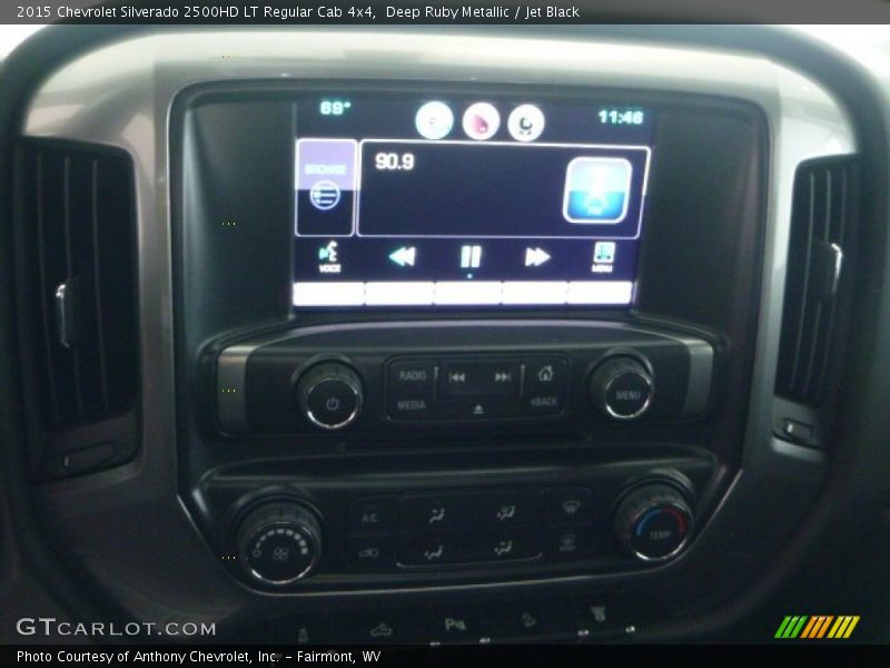 Deep Ruby Metallic / Jet Black 2015 Chevrolet Silverado 2500HD LT Regular Cab 4x4