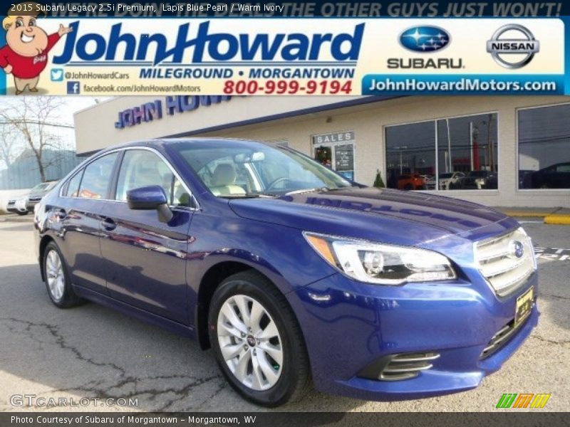 Lapis Blue Pearl / Warm Ivory 2015 Subaru Legacy 2.5i Premium