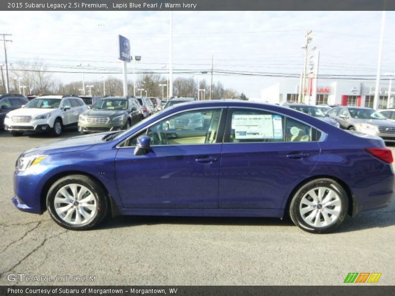 Lapis Blue Pearl / Warm Ivory 2015 Subaru Legacy 2.5i Premium