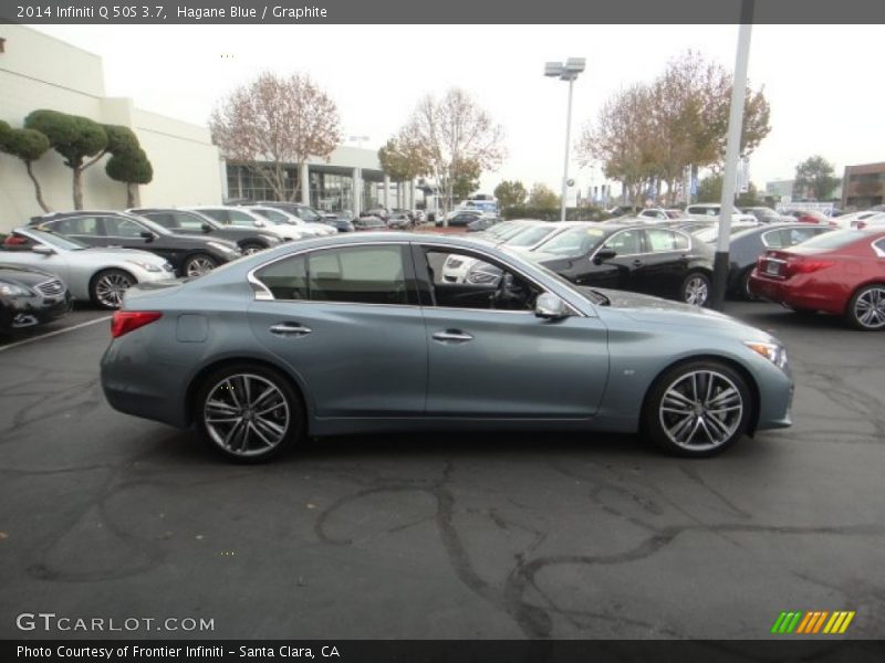 Hagane Blue / Graphite 2014 Infiniti Q 50S 3.7