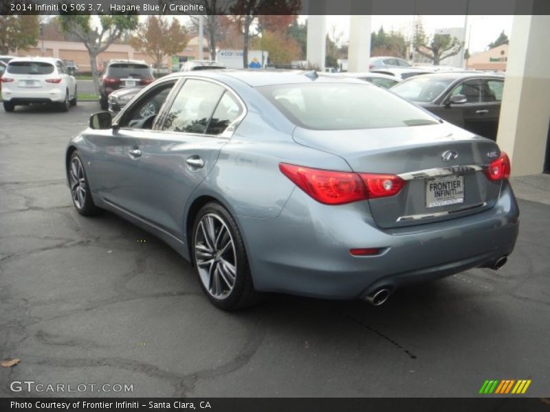 Hagane Blue / Graphite 2014 Infiniti Q 50S 3.7