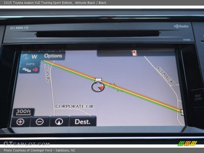 Navigation of 2015 Avalon XLE Touring Sport Edition