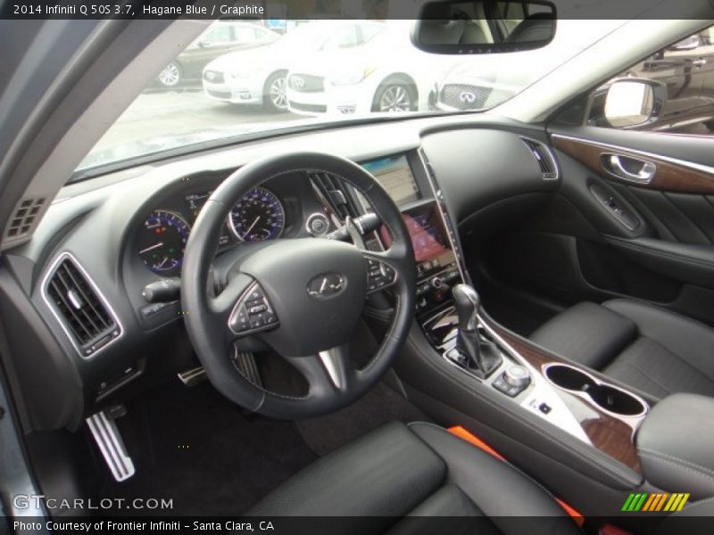 Graphite Interior - 2014 Q 50S 3.7 