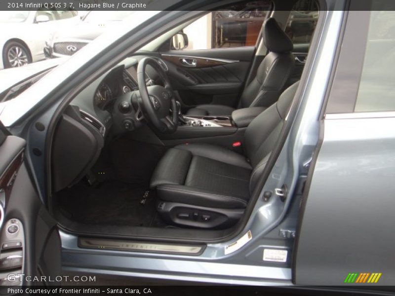  2014 Q 50S 3.7 Graphite Interior