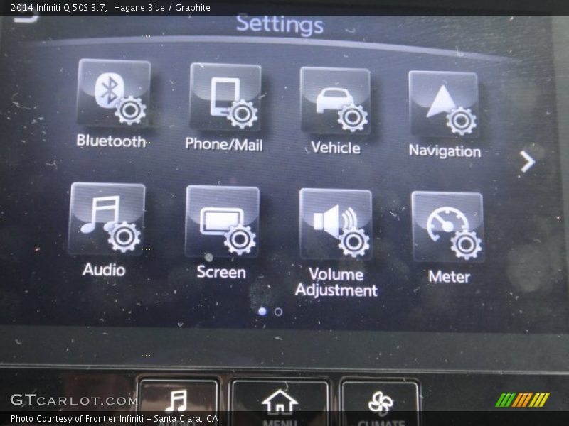 Hagane Blue / Graphite 2014 Infiniti Q 50S 3.7