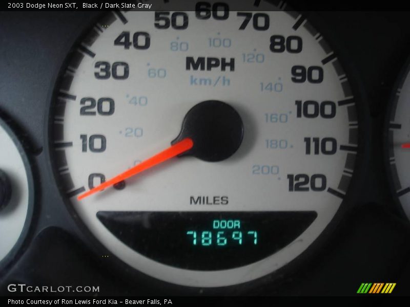 Black / Dark Slate Gray 2003 Dodge Neon SXT