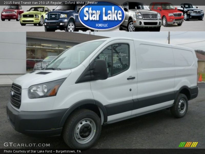 Oxford White / Pewter 2015 Ford Transit Van 250 LR Regular