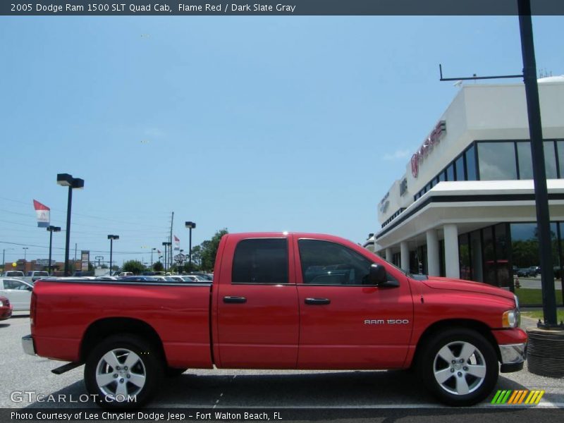 Flame Red / Dark Slate Gray 2005 Dodge Ram 1500 SLT Quad Cab