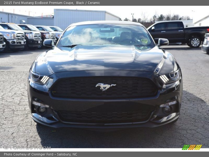Black / Ceramic 2015 Ford Mustang EcoBoost Premium Coupe
