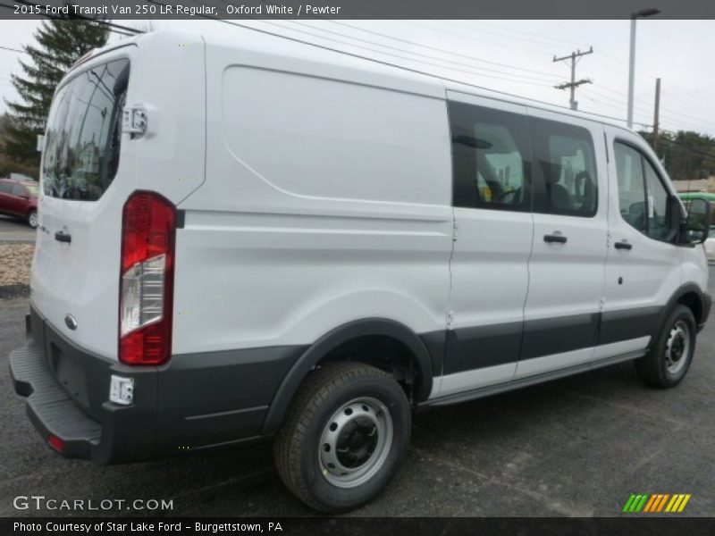 Oxford White / Pewter 2015 Ford Transit Van 250 LR Regular
