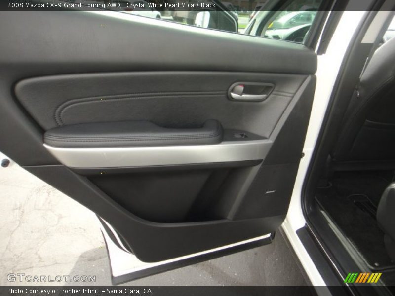Crystal White Pearl Mica / Black 2008 Mazda CX-9 Grand Touring AWD