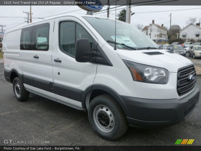Oxford White / Pewter 2015 Ford Transit Van 250 LR Regular