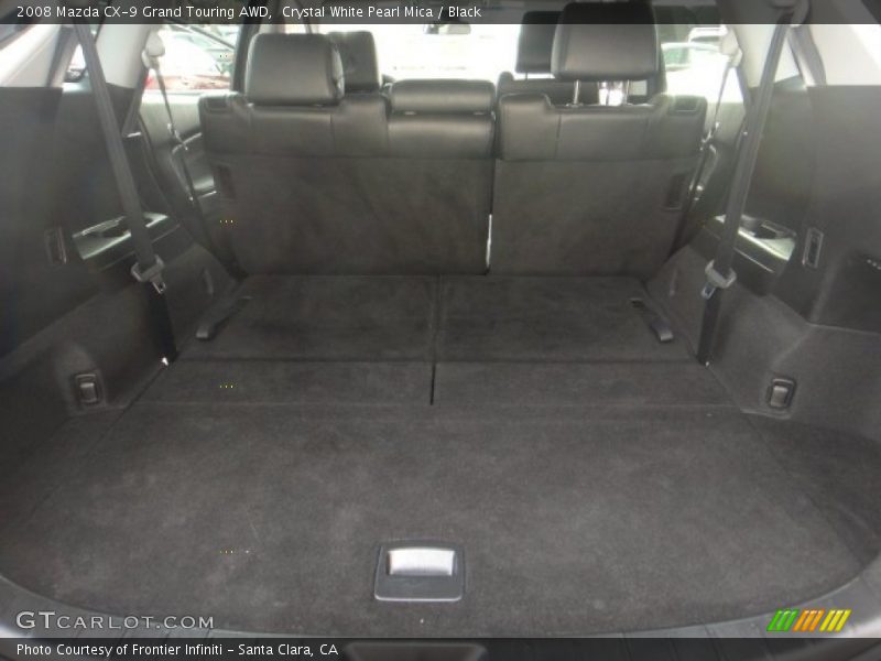 Crystal White Pearl Mica / Black 2008 Mazda CX-9 Grand Touring AWD