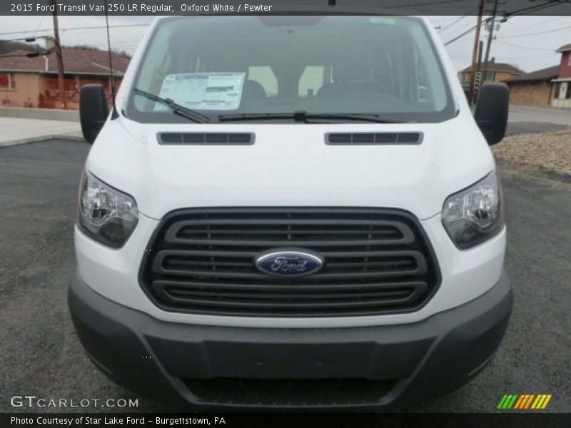 Oxford White / Pewter 2015 Ford Transit Van 250 LR Regular