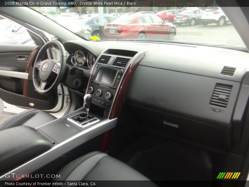 Crystal White Pearl Mica / Black 2008 Mazda CX-9 Grand Touring AWD