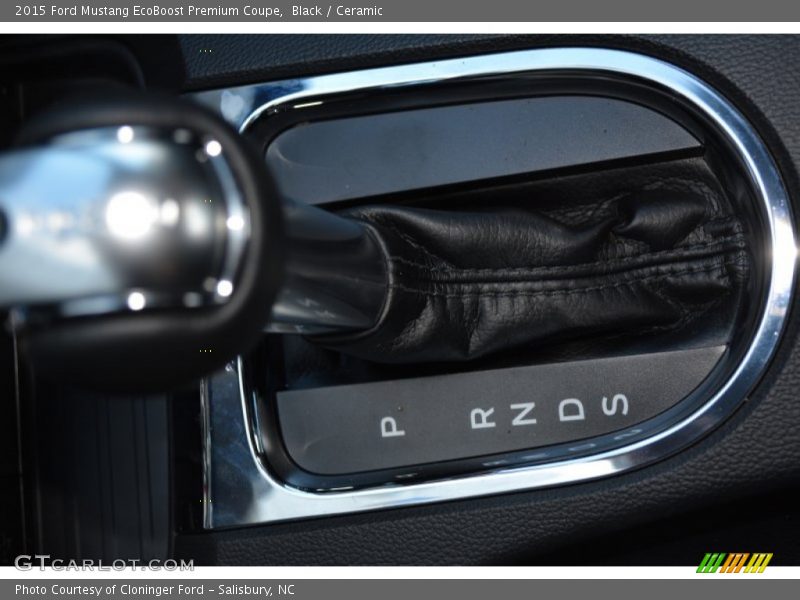 Black / Ceramic 2015 Ford Mustang EcoBoost Premium Coupe