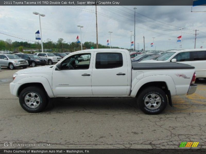 Super White / Graphite Gray 2011 Toyota Tacoma V6 TRD Double Cab 4x4