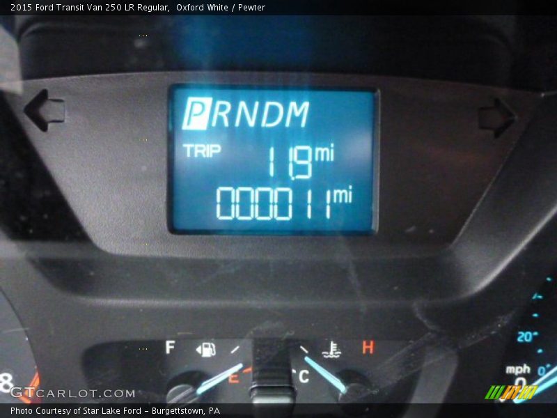 Oxford White / Pewter 2015 Ford Transit Van 250 LR Regular