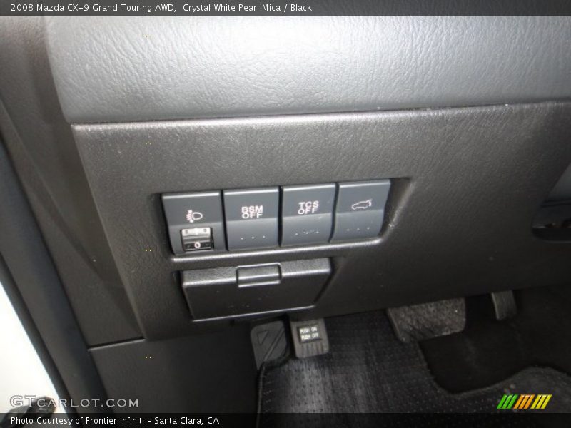 Crystal White Pearl Mica / Black 2008 Mazda CX-9 Grand Touring AWD