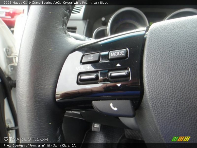 Crystal White Pearl Mica / Black 2008 Mazda CX-9 Grand Touring AWD