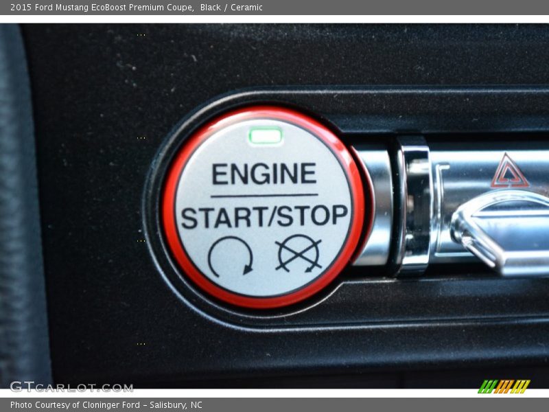 Black / Ceramic 2015 Ford Mustang EcoBoost Premium Coupe