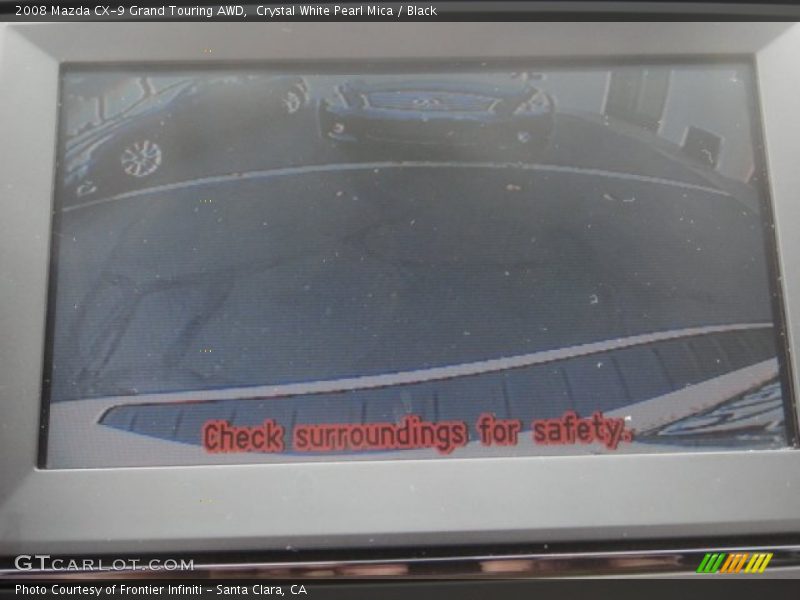 Crystal White Pearl Mica / Black 2008 Mazda CX-9 Grand Touring AWD
