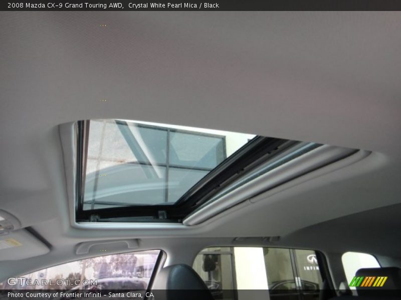 Crystal White Pearl Mica / Black 2008 Mazda CX-9 Grand Touring AWD