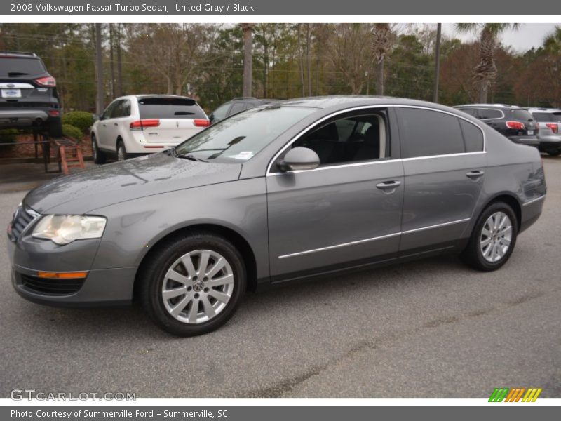 United Gray / Black 2008 Volkswagen Passat Turbo Sedan