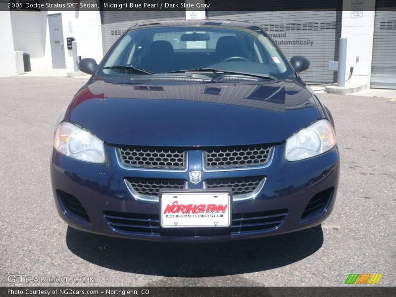 Midnight Blue Pearl / Dark Slate Gray 2005 Dodge Stratus SXT Sedan