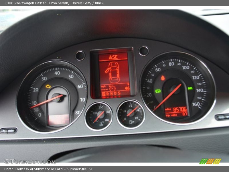 United Gray / Black 2008 Volkswagen Passat Turbo Sedan