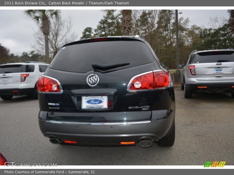 Carbon Black Metallic / Titanium/Dark Titanium 2011 Buick Enclave CXL