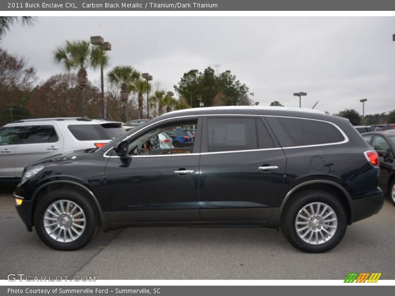 Carbon Black Metallic / Titanium/Dark Titanium 2011 Buick Enclave CXL