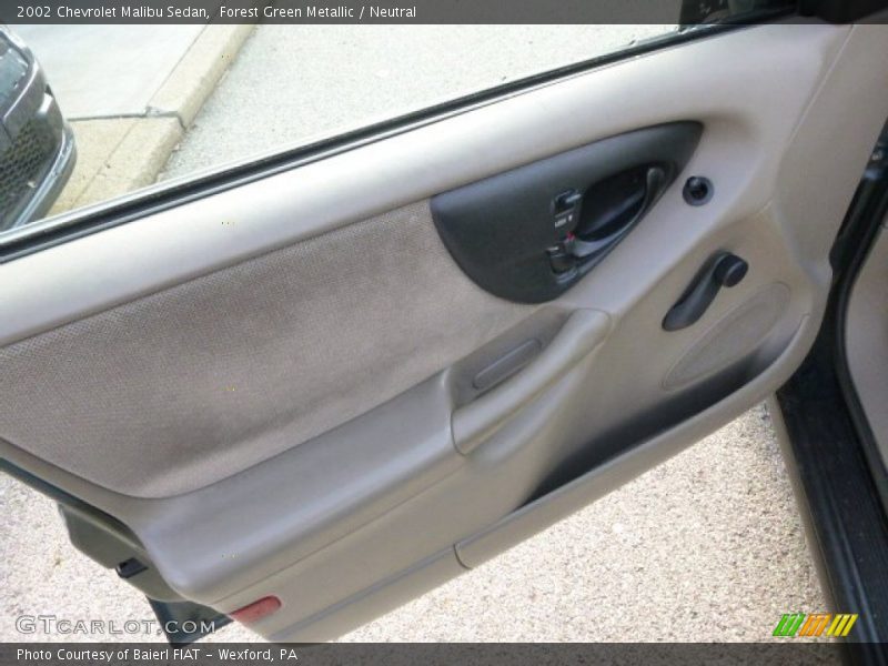 Forest Green Metallic / Neutral 2002 Chevrolet Malibu Sedan