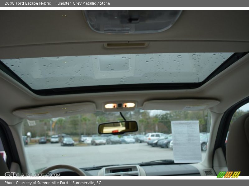 Tungsten Grey Metallic / Stone 2008 Ford Escape Hybrid