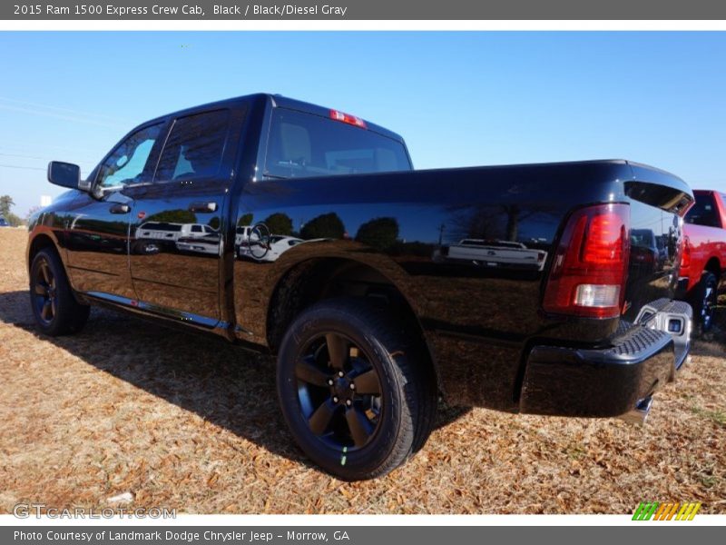 Black / Black/Diesel Gray 2015 Ram 1500 Express Crew Cab