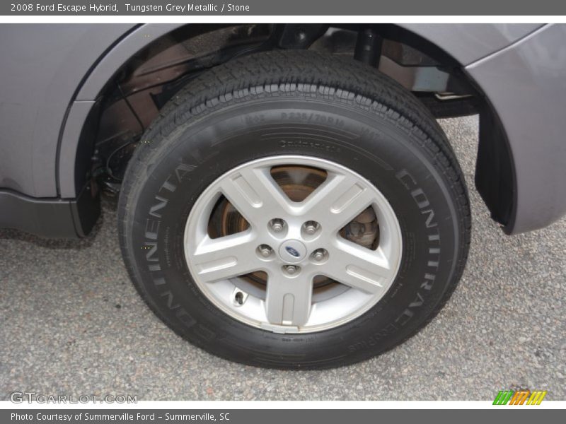 Tungsten Grey Metallic / Stone 2008 Ford Escape Hybrid