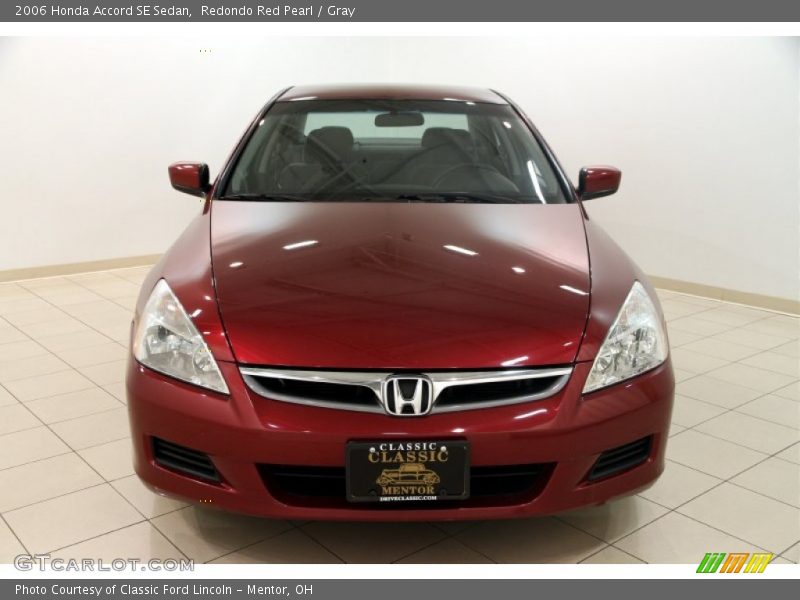 Redondo Red Pearl / Gray 2006 Honda Accord SE Sedan