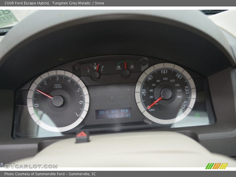 Tungsten Grey Metallic / Stone 2008 Ford Escape Hybrid