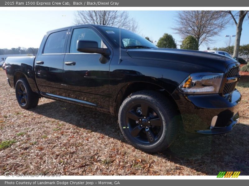 Black / Black/Diesel Gray 2015 Ram 1500 Express Crew Cab