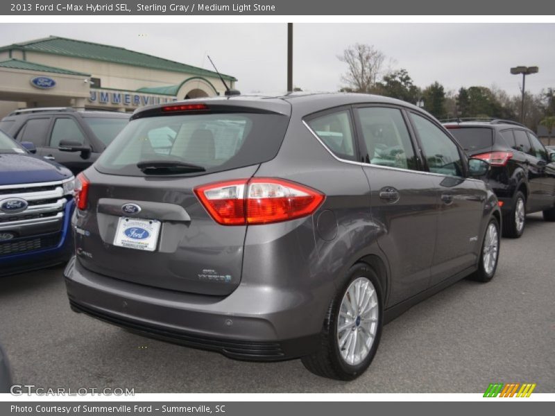 Sterling Gray / Medium Light Stone 2013 Ford C-Max Hybrid SEL