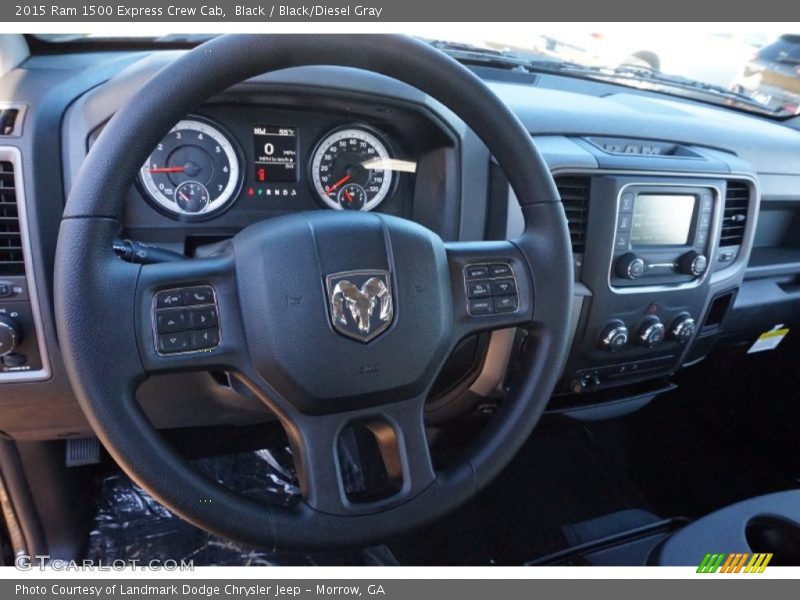 Black / Black/Diesel Gray 2015 Ram 1500 Express Crew Cab