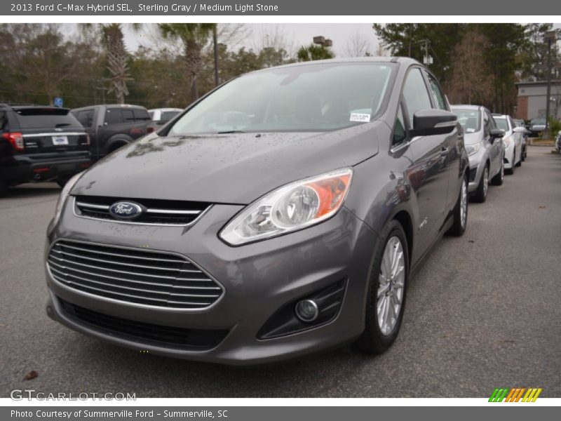 Sterling Gray / Medium Light Stone 2013 Ford C-Max Hybrid SEL