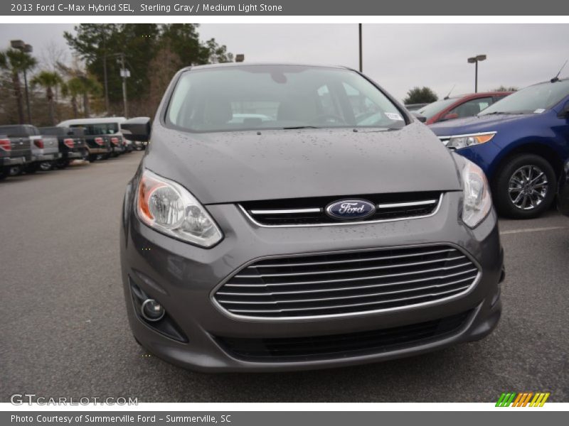 Sterling Gray / Medium Light Stone 2013 Ford C-Max Hybrid SEL