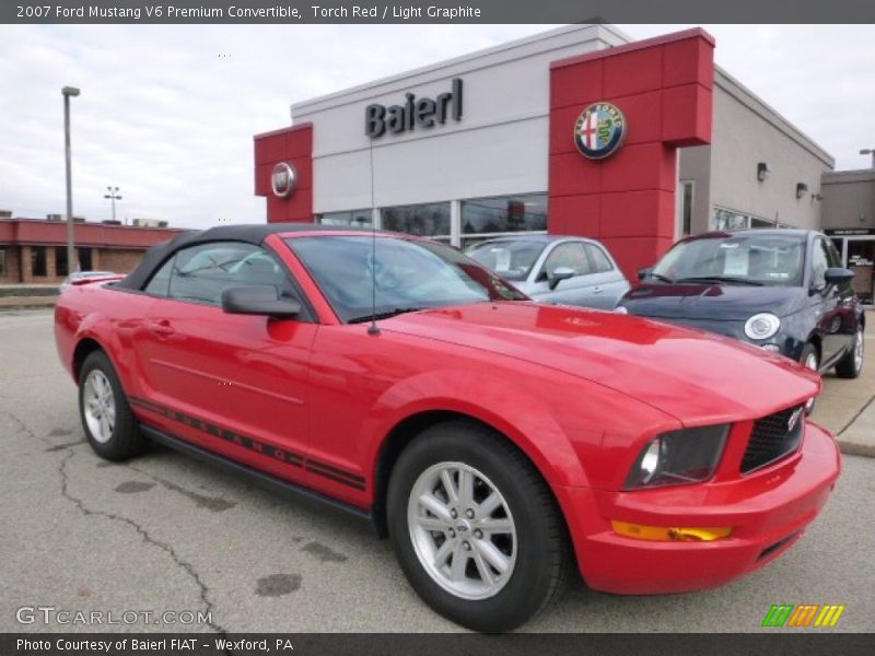 Torch Red / Light Graphite 2007 Ford Mustang V6 Premium Convertible