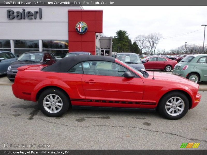 Torch Red / Light Graphite 2007 Ford Mustang V6 Premium Convertible