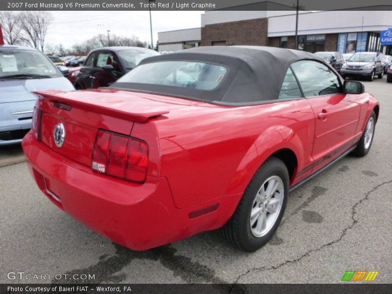 Torch Red / Light Graphite 2007 Ford Mustang V6 Premium Convertible
