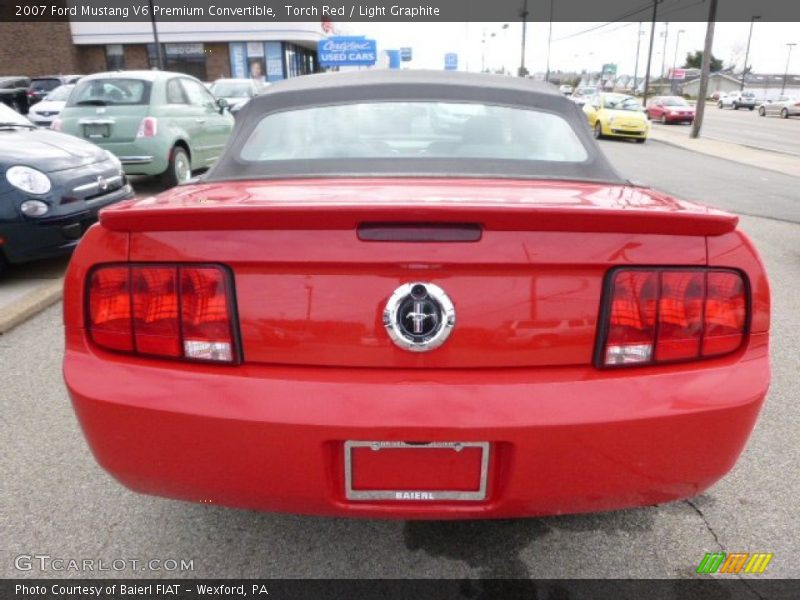 Torch Red / Light Graphite 2007 Ford Mustang V6 Premium Convertible